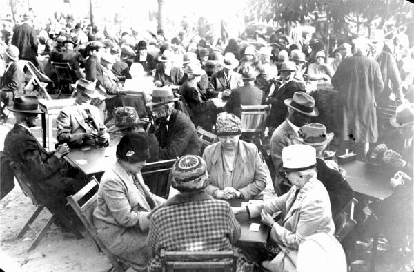 Card tournament at Mirror Lake Park