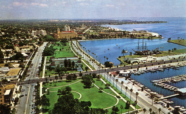 Bayshore Drive bird's eye view, circa 1900