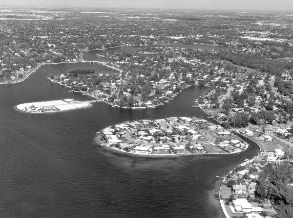 Aerial view of Snell Isle, 1960