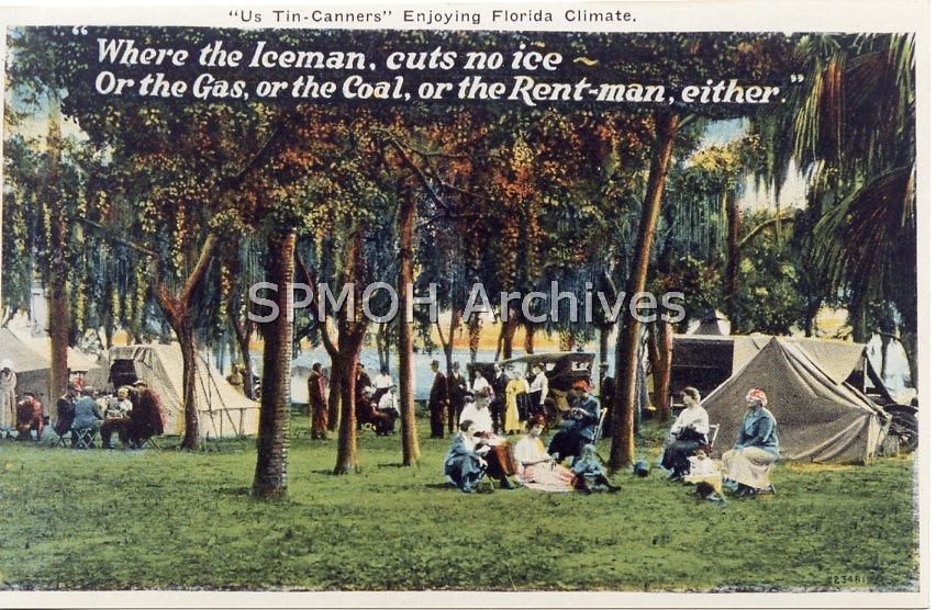 Tin Can Tourists campground in St. Petersburg, 1915